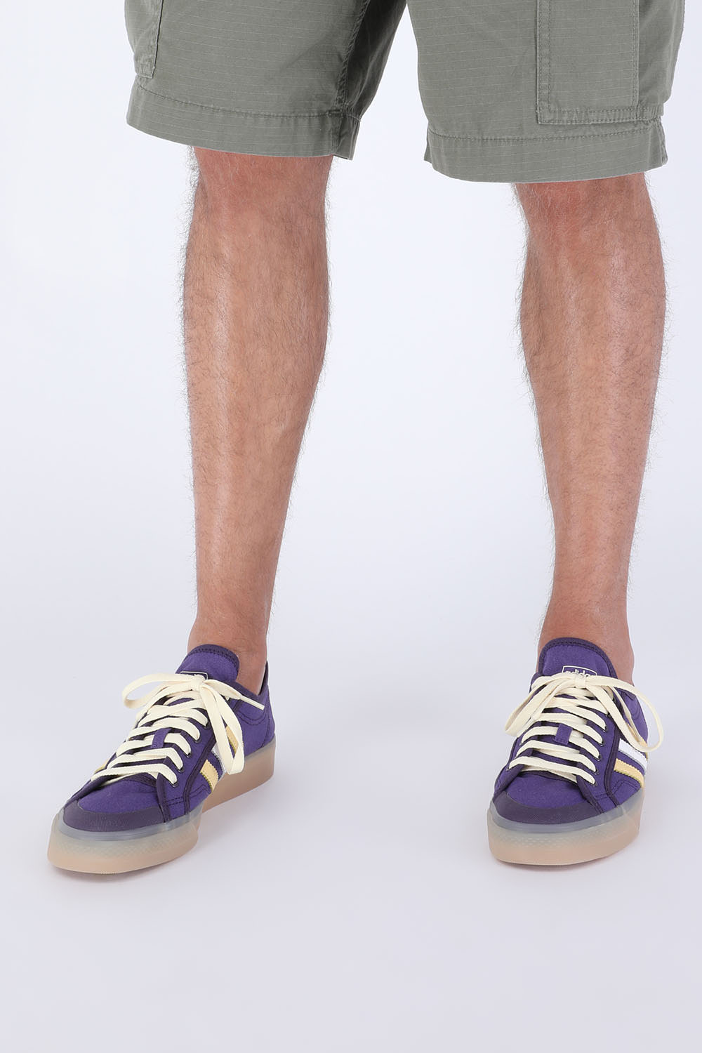 תמונת כל הלוק של Wales Bonner Nizza Lo Shoes in Purple